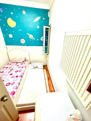 a small room with a bed and a window at Best house for family in Istanbul