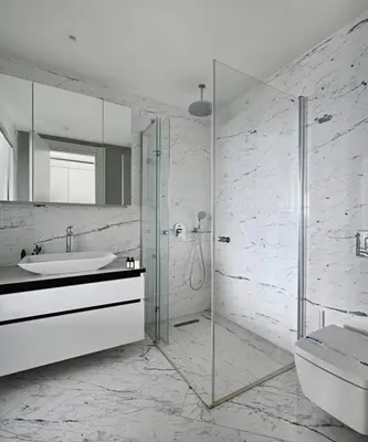a white bathroom with a sink and a shower at Cozy Bright Studio w Parking, PoolViews! #237 in Istanbul
