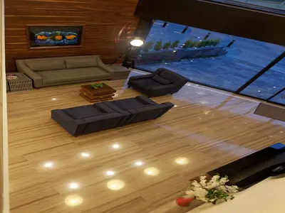 an overhead view of a living room with a couch at Inera Hotel Pendik in Istanbul