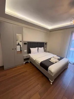 a bedroom with a large bed in a room at Taksim Nova homes in Istanbul