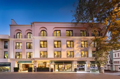 a large white building with many windows at Bentley Hotel Old City-Special Class in Istanbul