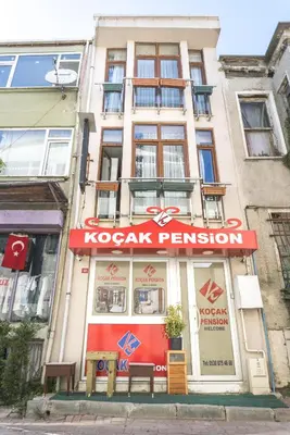 a building with a krocark permission sign on it at Koçak Pansiyon in Istanbul