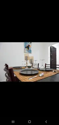 a wooden table with a counter with a sink at 3 FLOOR OLD CITY 1 in Istanbul