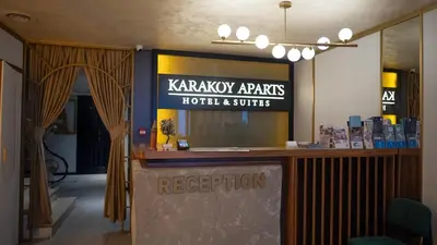 a sign for a kayaaya agents hotel and services reception at Karakoy Aparts Hotel - Special Category in Istanbul