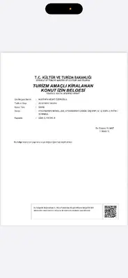 a screenshot of a cell phone screen with a document at Waterfront Villa by the Tram - Private Terrace with Dome & Golden Horn View in Fatih in Istanbul