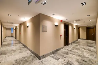 a corridor of an office building with at B'İSTANBUL HOTEL in Istanbul