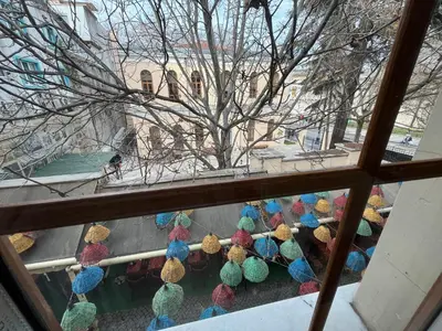 a view of a group of colorful balls of yarn at Gulhane Hotel Old City in Istanbul