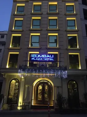 a hotel with a sign that reads emerald plaza hotel at Cumbali Plaza Hotel in Istanbul