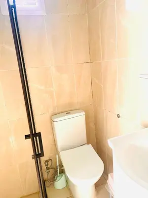 a bathroom with a toilet and a sink at otel grand sami in Istanbul