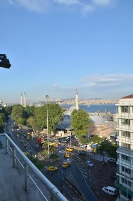 a view of a city from a building at Miller Hotel in Istanbul
