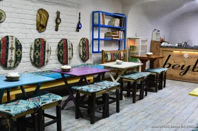 a restaurant with tables and chairs in a room at THE BEYBÛN HOTEL İstiklal Street Taksim in Istanbul