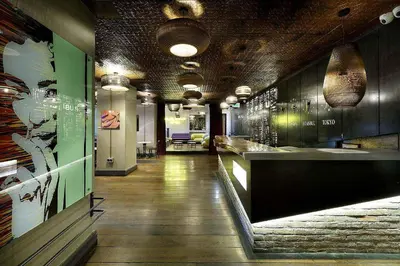 a hallway in a building with a room with at Hotel The Public - Special Category in Istanbul