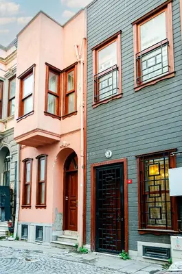 a building on the side of a street at The Wall Private Mansion Kumkapı in Istanbul