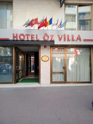 a hotel building with a sign that reads hotel olia at Hotel Oz Villa in Istanbul