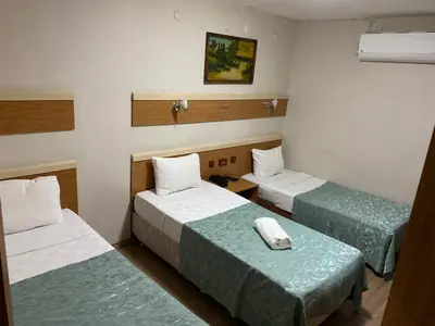 a hotel room with two beds at Hotel Oz Villa in Istanbul
