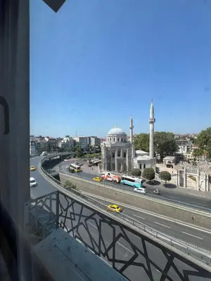 a view of a city with a highway and buildings at Falay Hotel Yavuz in Istanbul