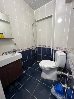 a bathroom with a toilet and a sink at Falay Hotel Yavuz in Istanbul