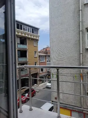a view of a city street from a balcony at Taksim Dora Apart in Istanbul