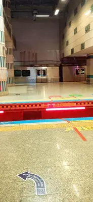 a bowling alley with a arrow on the floor at Yellow Bull Istanbul hotel in Istanbul