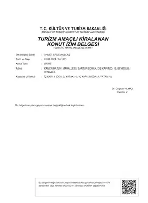 a screenshot of a page of a document at Charming 2BR AC in Center - Santur D1 in Istanbul