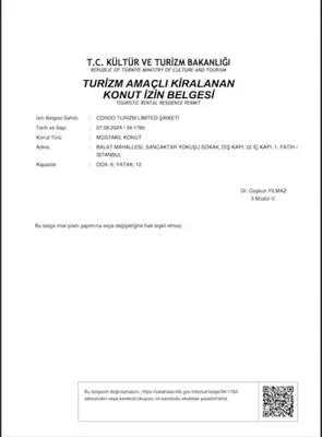 a screenshot of a page of a document at Stunning 6BR 4Bath near Tram in Istanbul