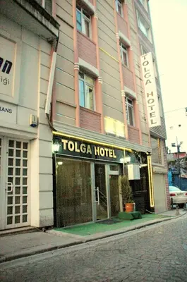 a tola hotel on the corner of a street at Tolga Hotel in Istanbul