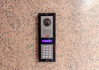 a cell phone with a camera on top of a counter at Fatih'te yeni 3 odalı Daire No 1 in Istanbul