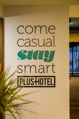 a sign on a wall with the words comeatal ski smart hospital at Plus Hotel Bostanci Atasehir in Istanbul