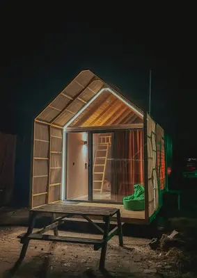 a small house sitting on top of a table at Kackar Kamp istanbul in Domalı