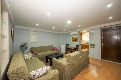 a living room with two couches and a table at TAKSIM SUITE Apartment in Istanbul