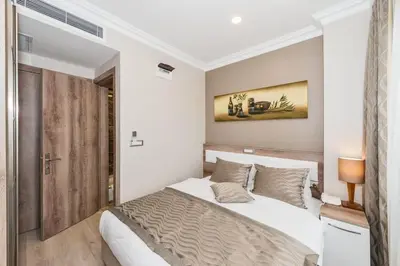a bedroom with a bed in a room at Alphonse Hotel in Istanbul