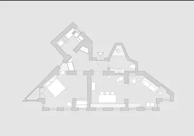 a floor plan of a house at Doctors Spacious Place in Istanbul