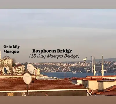 a view of a city from the roof of a building at Historical Flat in Galata - Tatar Beyi Street - TRA 2026 Award-Winner in Istanbul