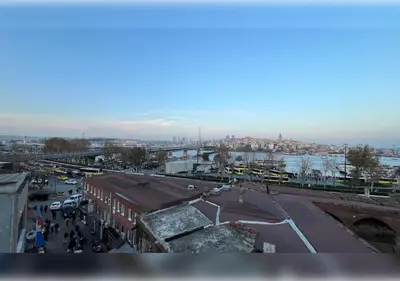 a view of a city with cars and a street at Anka Boutique Hotel in Istanbul
