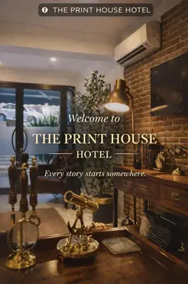 a sign that says welcome to the print house hotel at The Print House Hotel in Istanbul