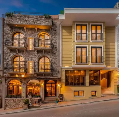 an exterior view of a building at Harmony Hotel Istanbul & SPA in Istanbul
