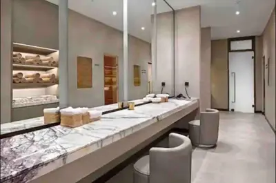a bakery with a long counter in a room at Take Me Home in Istanbul