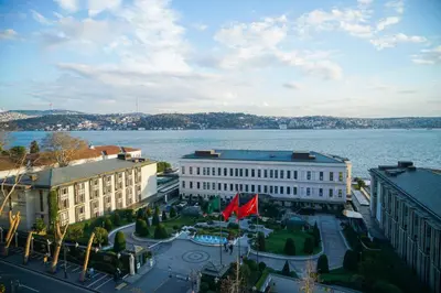 a view of a building with a large body of water at Elite World Homes Istanbul Bosphorus in Istanbul