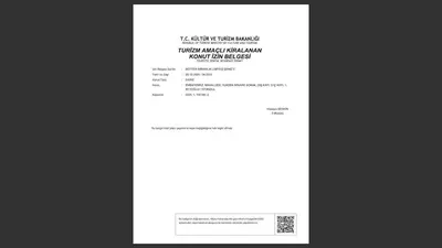 a screenshot of a cell phone screen with a document at Stunning Apt Near Metro - YM 2 in Istanbul