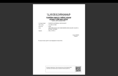a screenshot of a document with a white at Stunning Seaview 2BR near Metro - YM4 in Istanbul