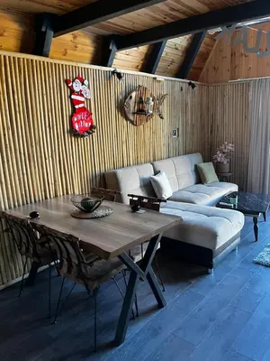 a living room with a couch and a table at DREAM DELUXE SAPANCa in Sapanca