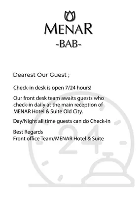 a screenshot of a menu for a manar bar at BAB - by Menar Hotel in Istanbul