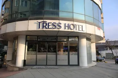 a tree hut building with the words forest hotel on it at Tress Hotel in Istanbul