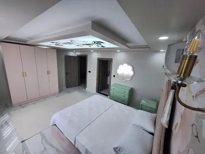 a hospital room with a bed and a ceiling at Daly Resort 2 in Sapanca