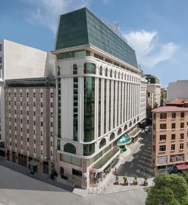 an overhead view of a building in a city at Elite World Istanbul Taksim in Istanbul