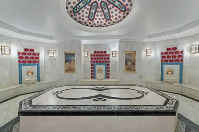 a large room with a large table in the middle at Elite World Istanbul Taksim in Istanbul
