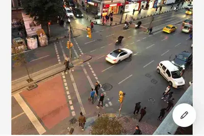 an aerial view of a busy city street with cars at City Center Suite in Istanbul