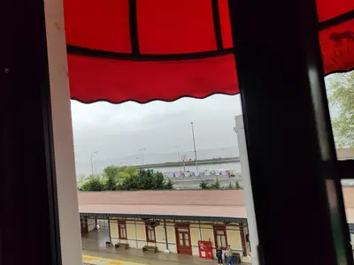 a view of a building from a window at The Bail Hotel in Istanbul