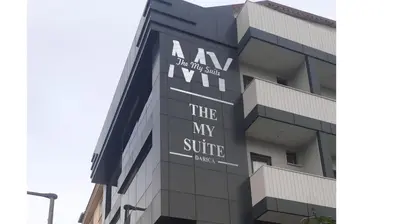 a building with a sign that reads the my suite at The my hotel darica in Darıca