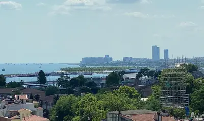 a city with a view of the water and buildings at Four Doors Hotel in Istanbul